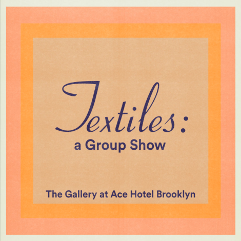 Textiles: a Group Show with an orange border