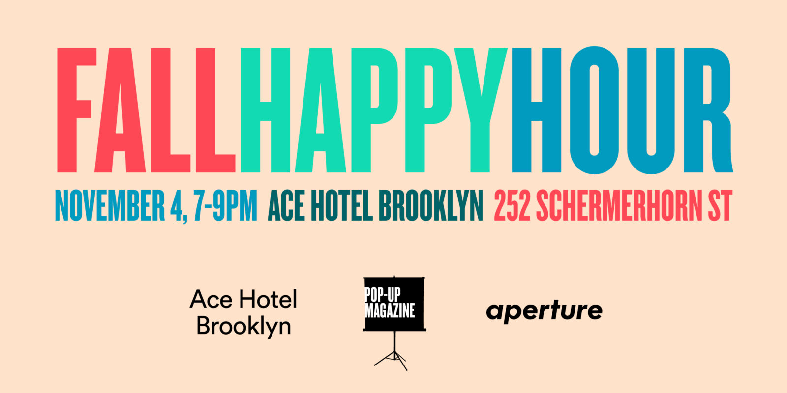 Fall Happy Hour event flyer