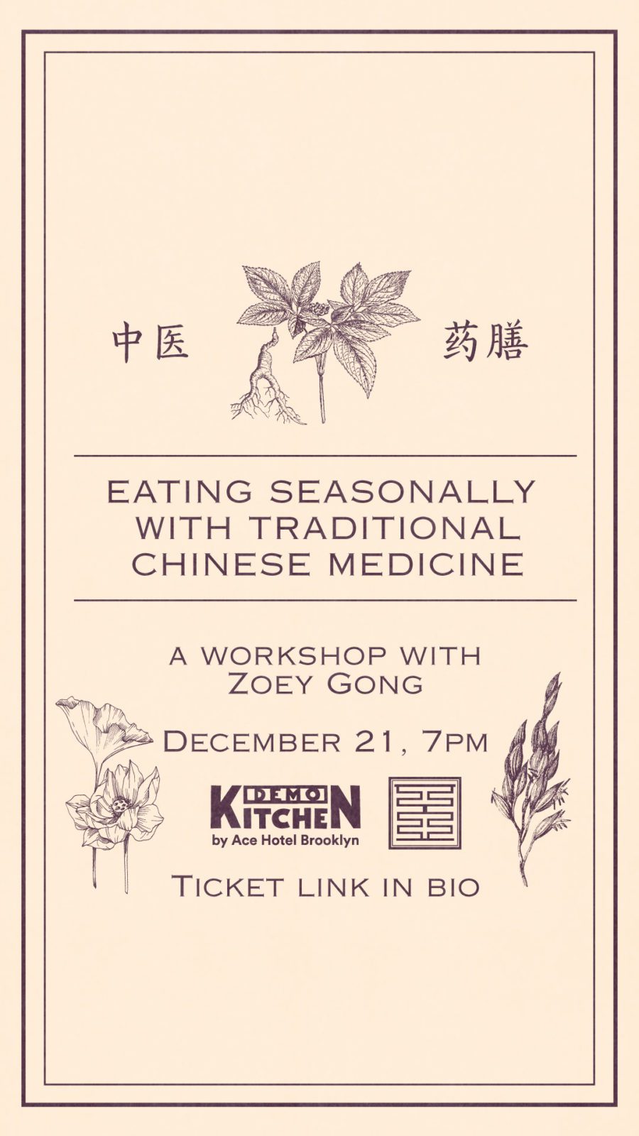 Chinese Medicine event flyer