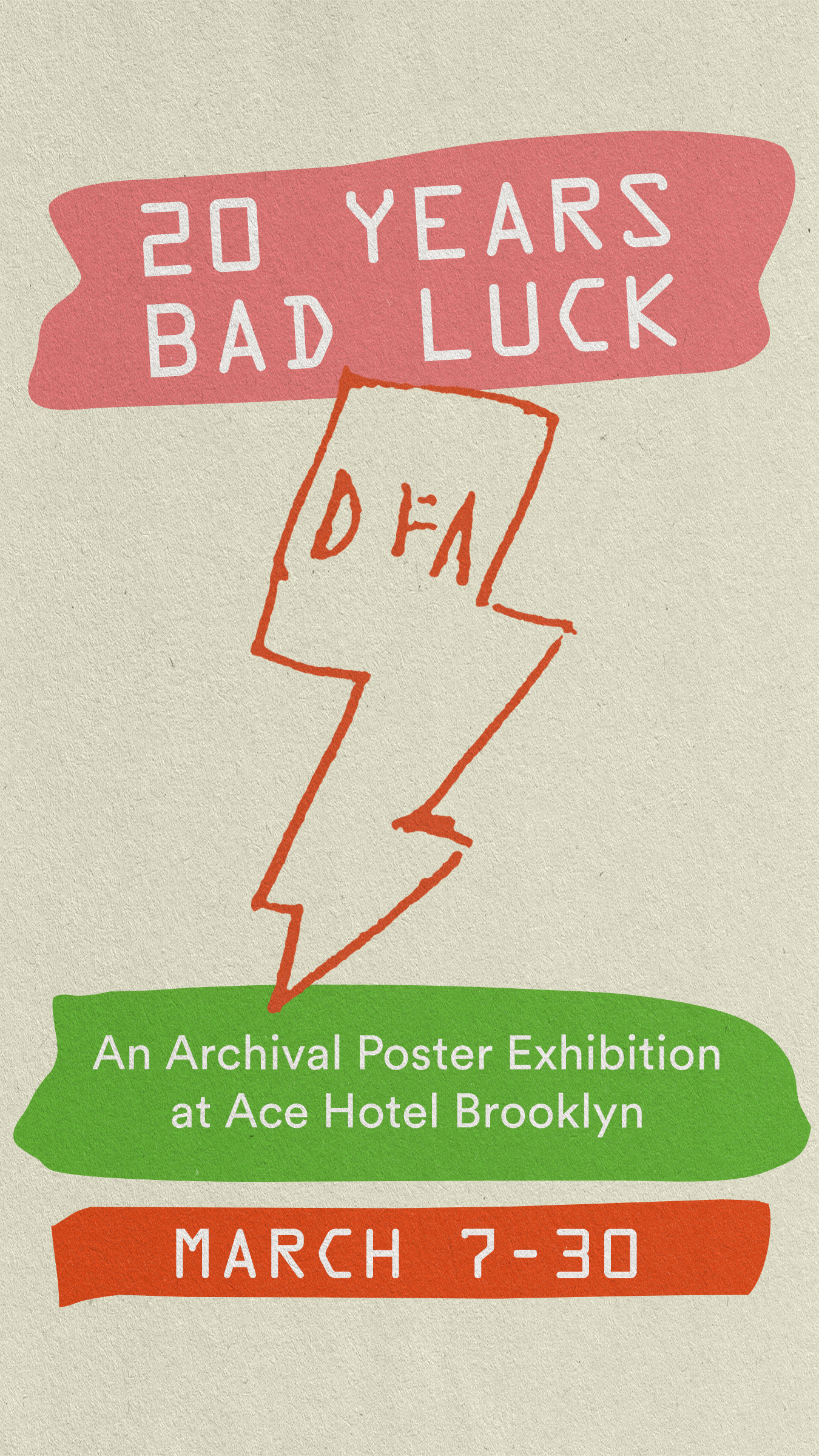 20 Years Bad Luck event flyer