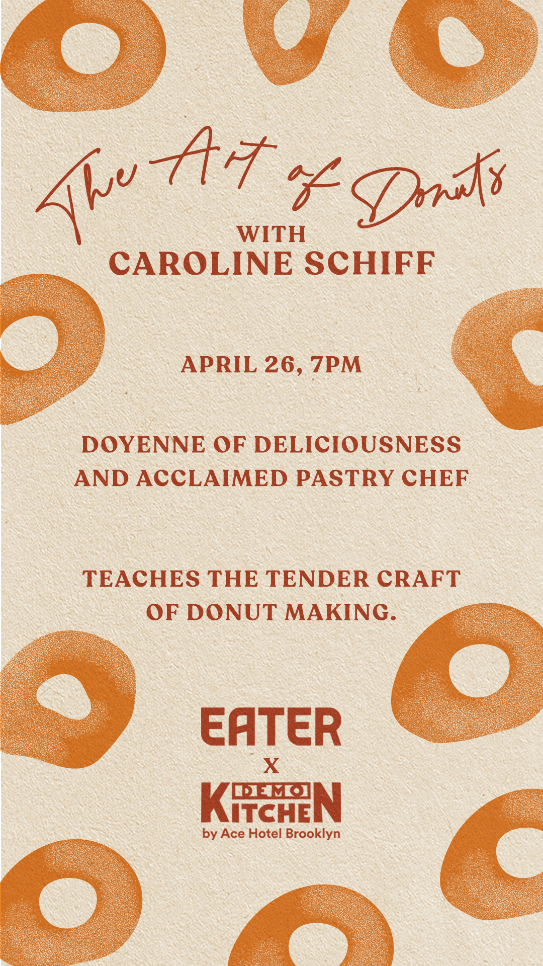 The Art of Donuts event flyer