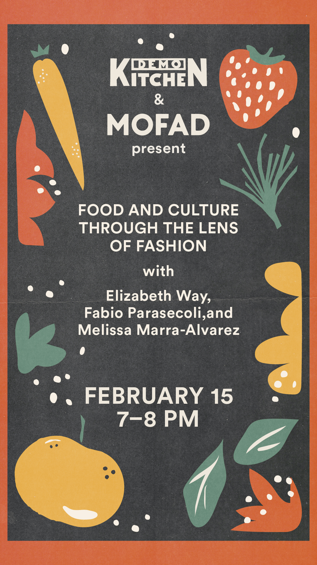 Demo Kitchen & MOFAD event promo - February 15