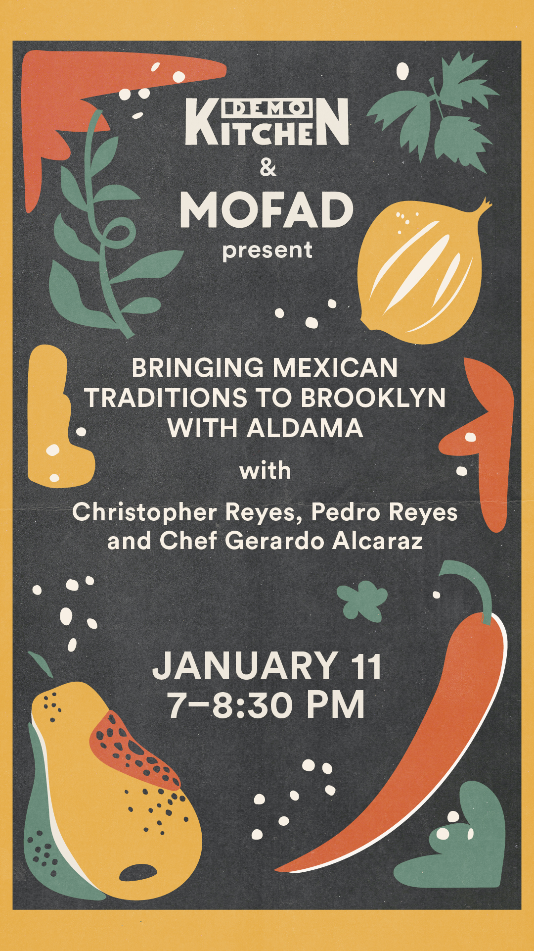 Demo Kitchen & MOFAD event promo - January 11