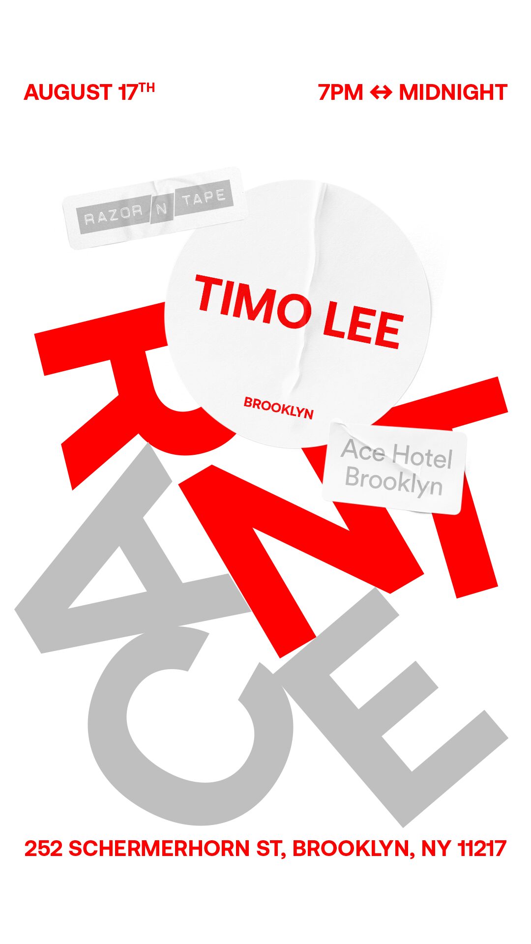 Timo Lee Flyer promo