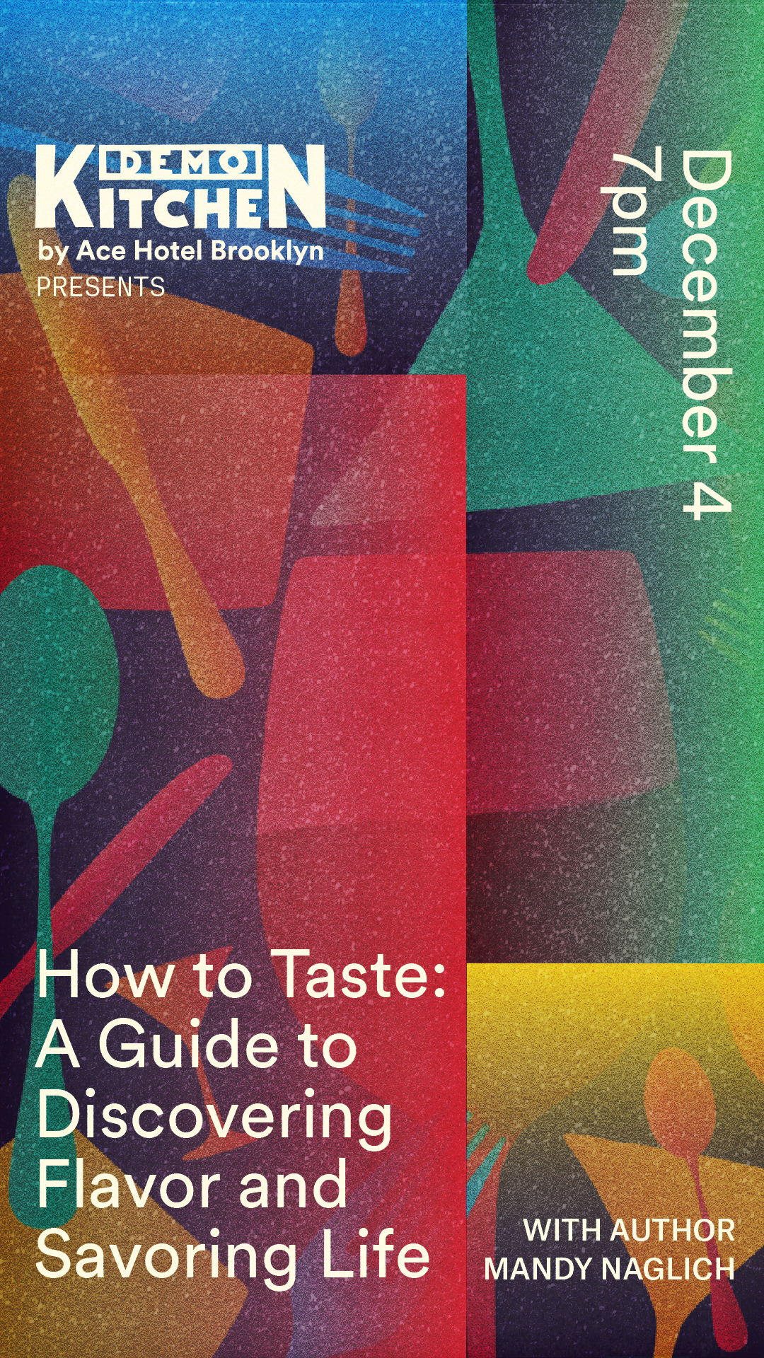 Mandy Naglich how to taste flyer for promo