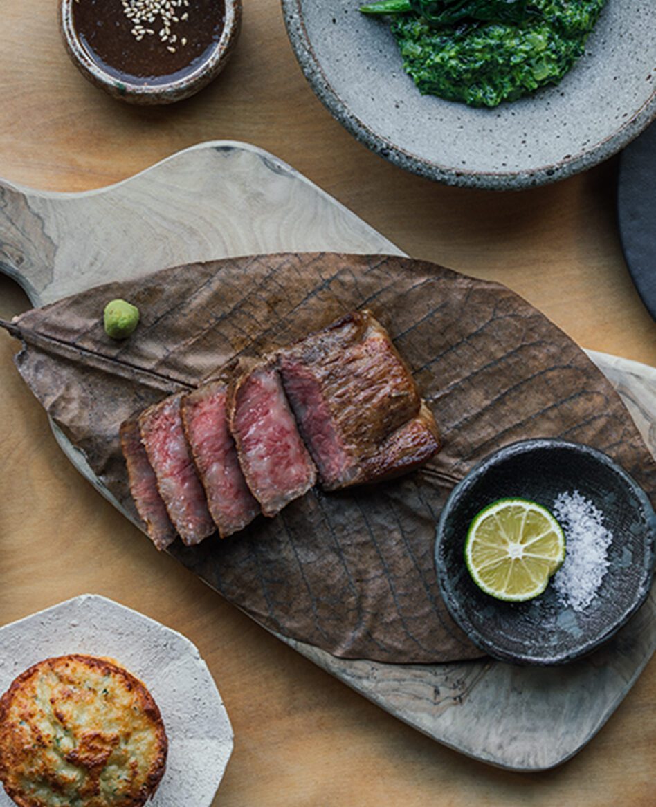 KYO kosa homepage. Image of food on a plate