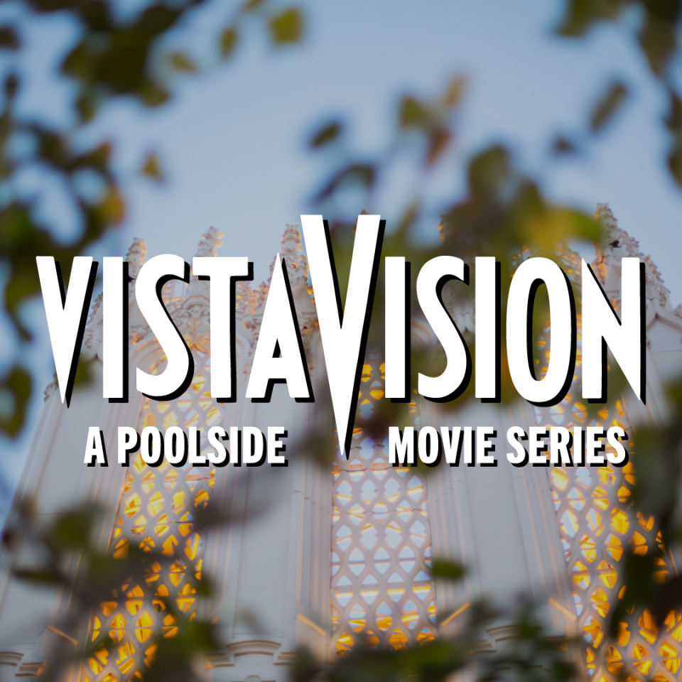 Vista Vision - a poolside movie series poster