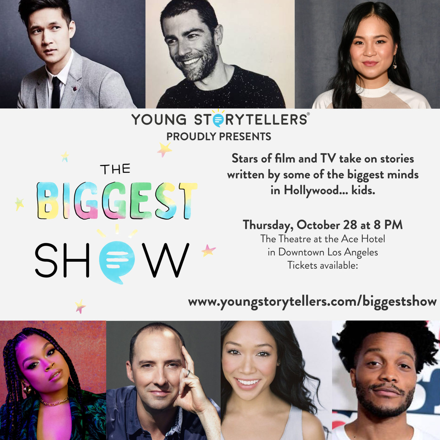 Young Storytellers Presents the Biggest Show Thursday October 28 at 8pm