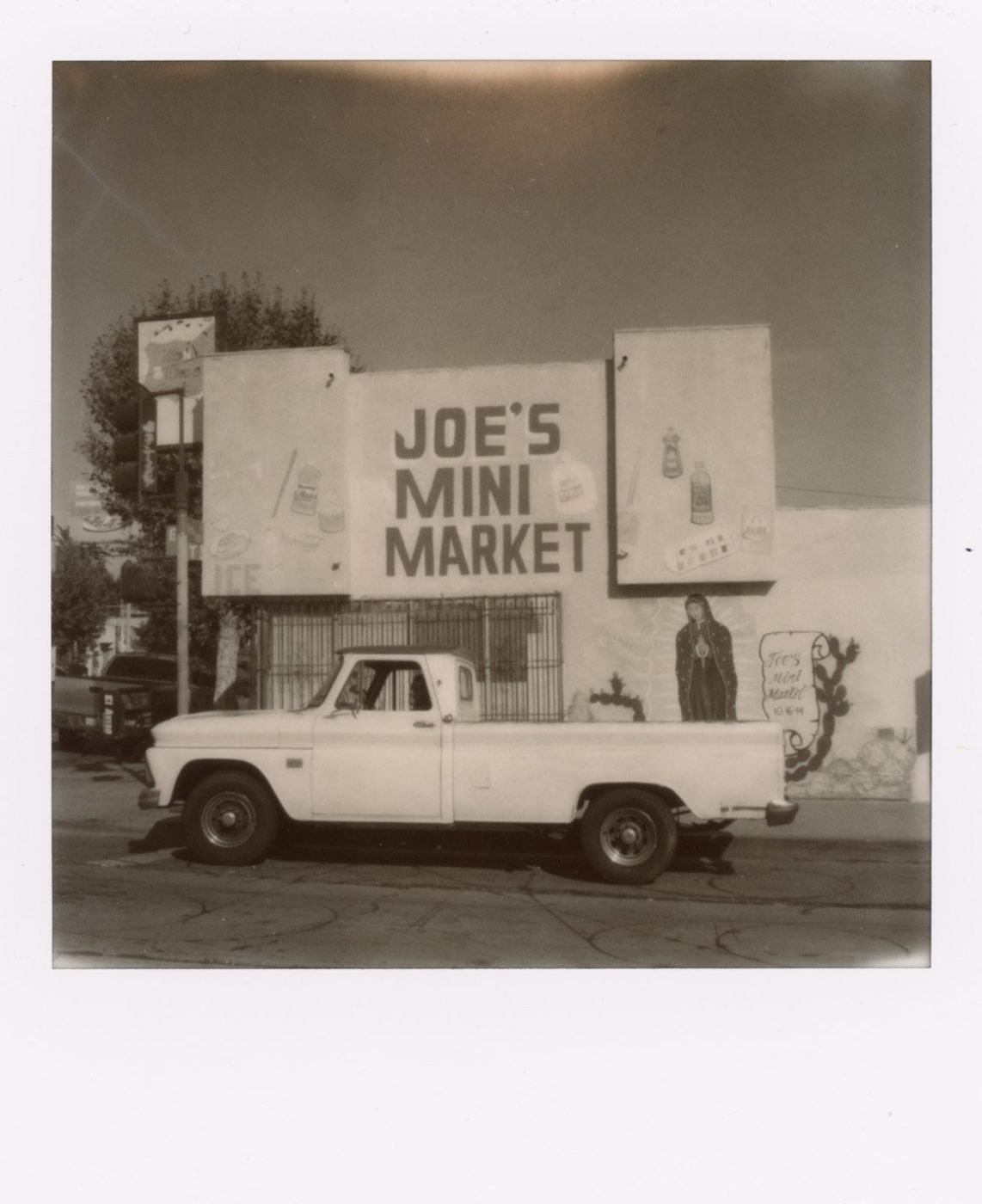 Film Festival promo showing white truck in front of store called Joe's Mini Market