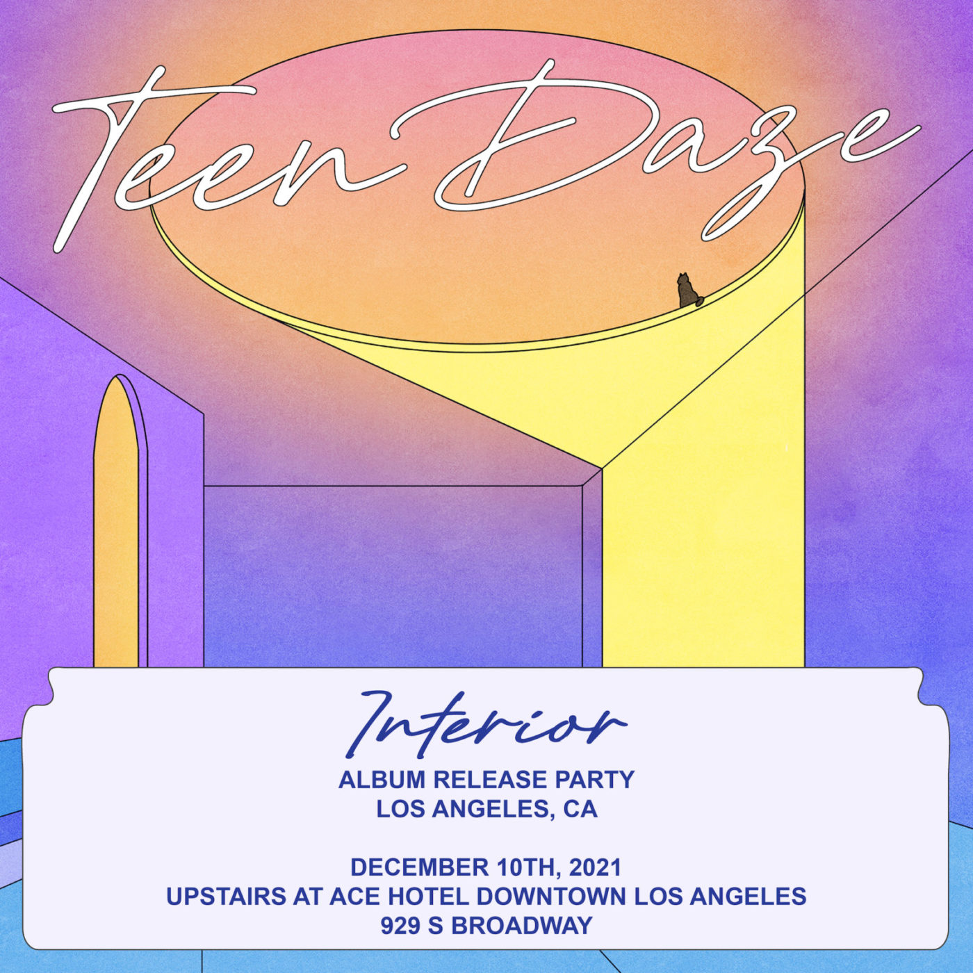 Teen Daze album release party promo