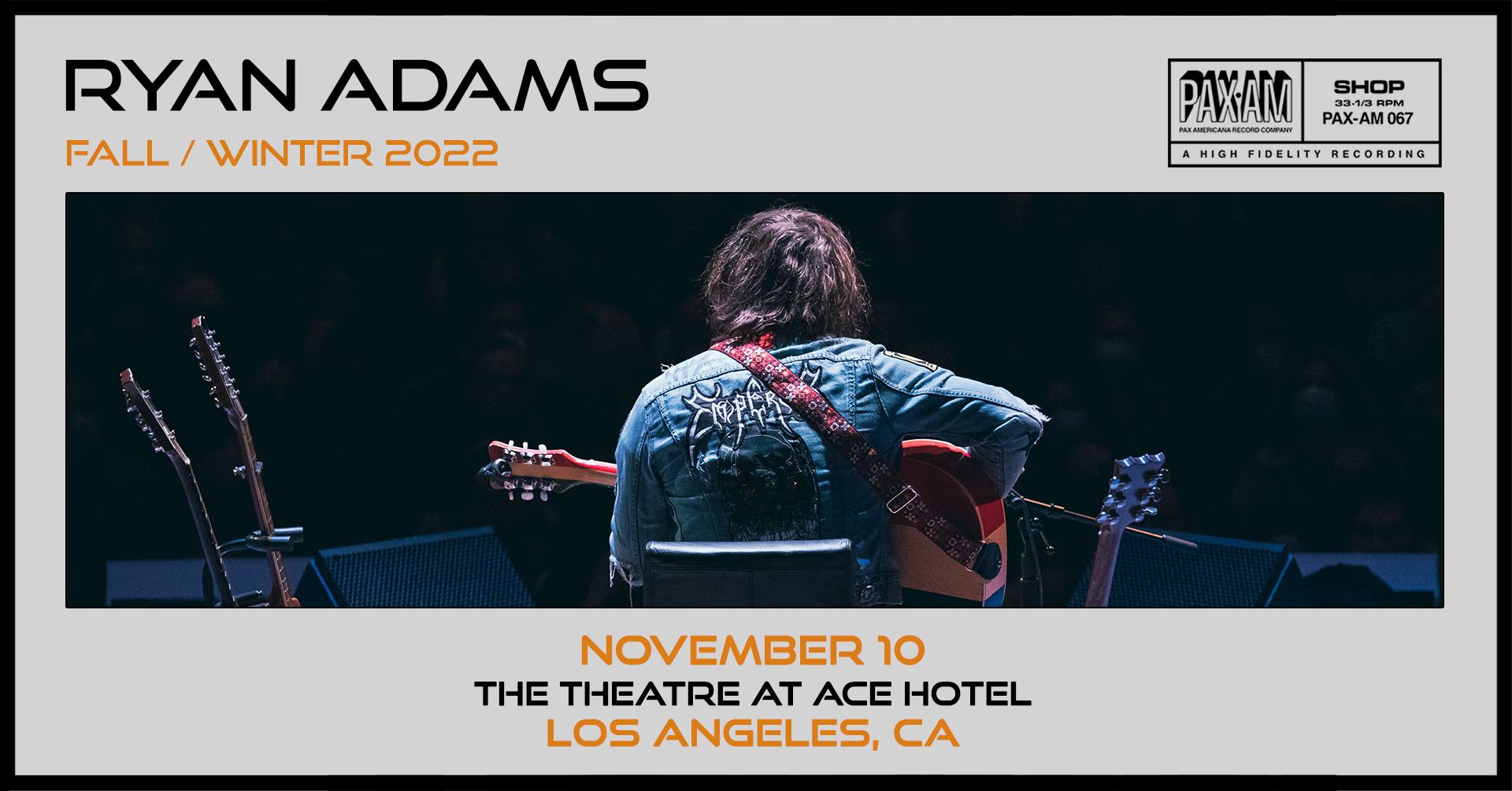 Ryan Adams promo - November 10