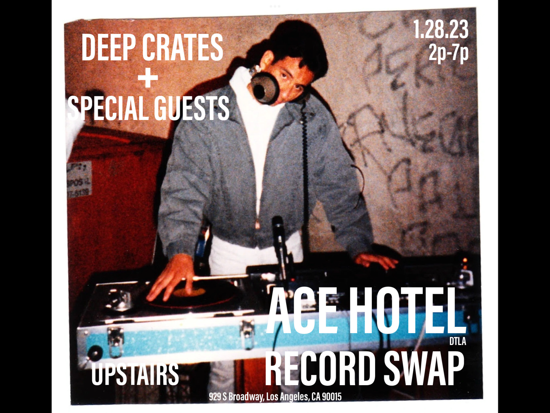 Deep Crates Record Swap promo - January 28