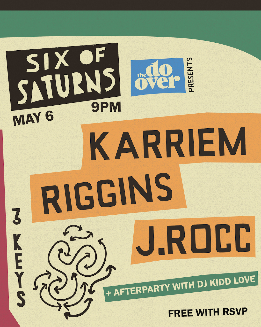 Six of Saturns: The Do-Over Presents Karriem Riggins x J.Rocc promo