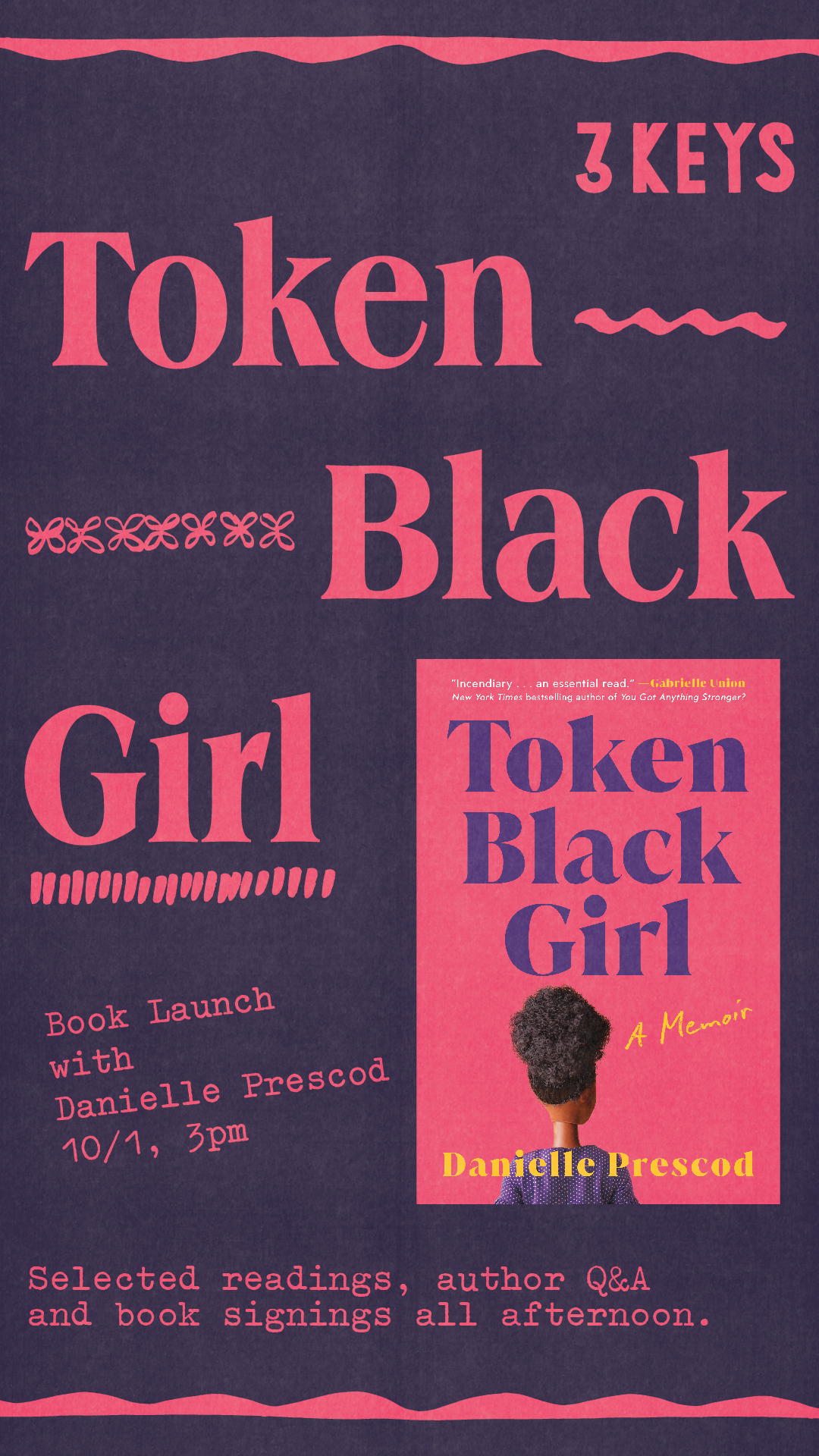 Token Black Girl Book Release with Danielle Prescod promo