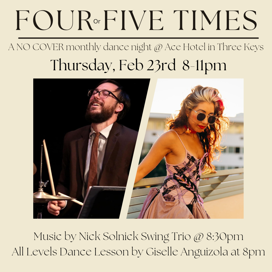 Four Five Time Swing Night Promo Flyer