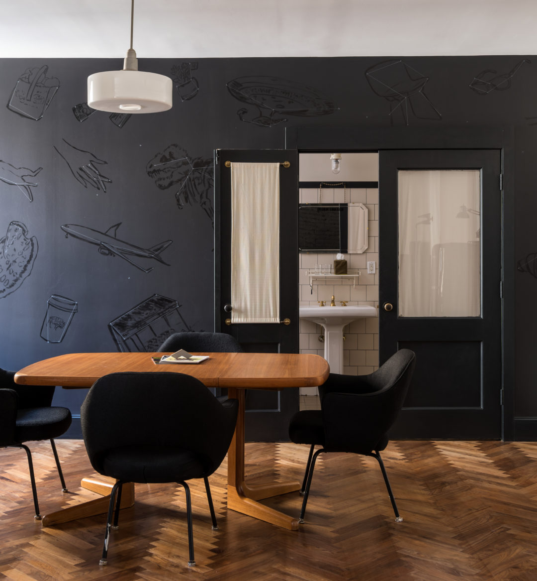 Large rooms found on guest floors feature private bathrooms, tables and additional seating