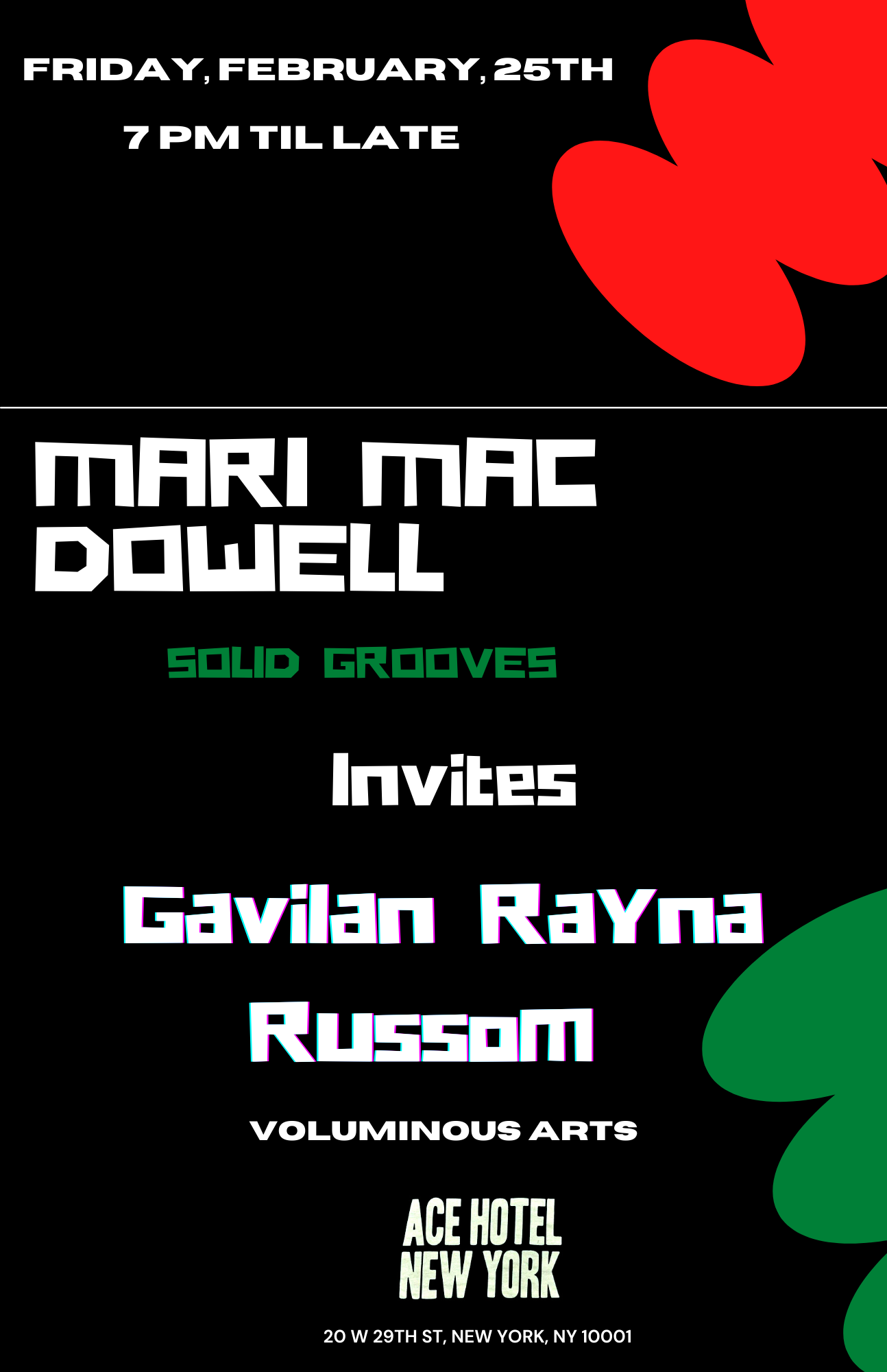 Mari Mac Dowell presents: Solid Groves with Gavilan Rayna Russom promo