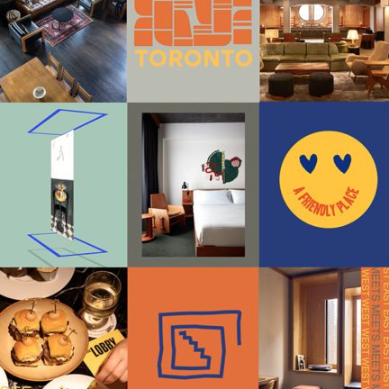 collage of Ace Hotel-related items