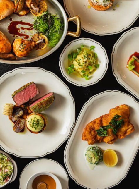 food spread at Koloman restaurant