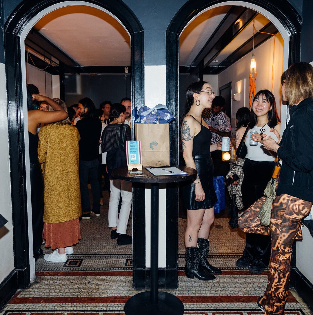 Guests at a gallery opening event at Ace Hotel New York