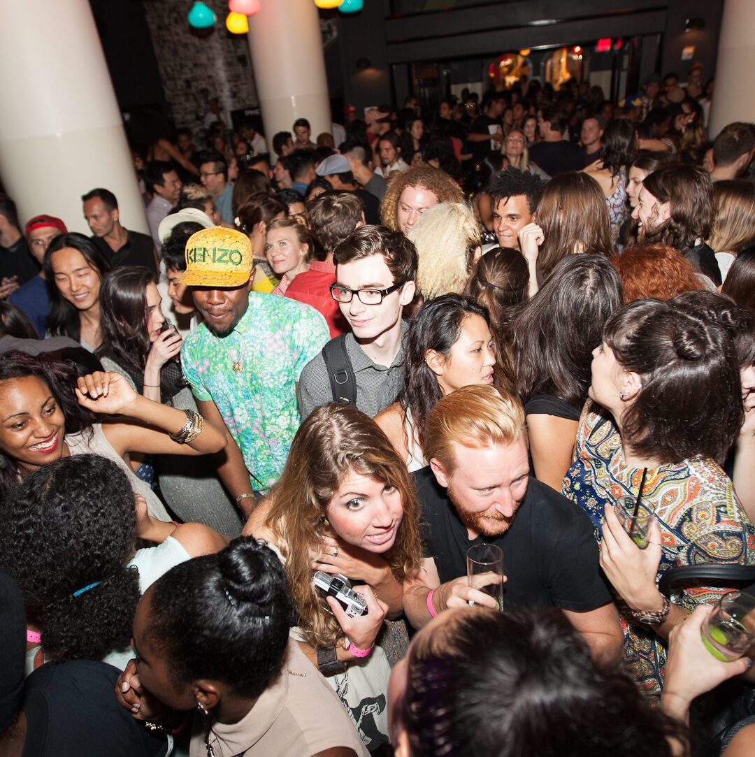 Crowd at a private event at Ace Hotel New York in Manhattan