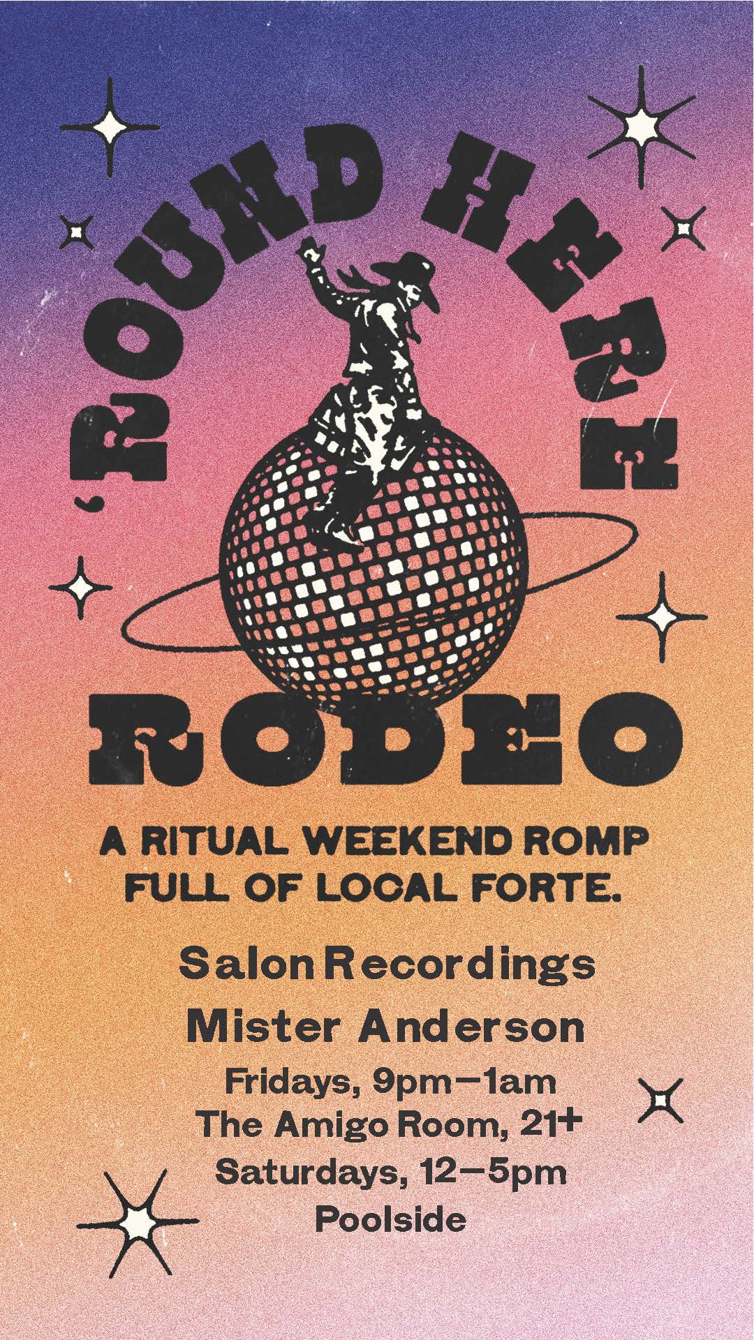 Round here rodeo Salon recordings