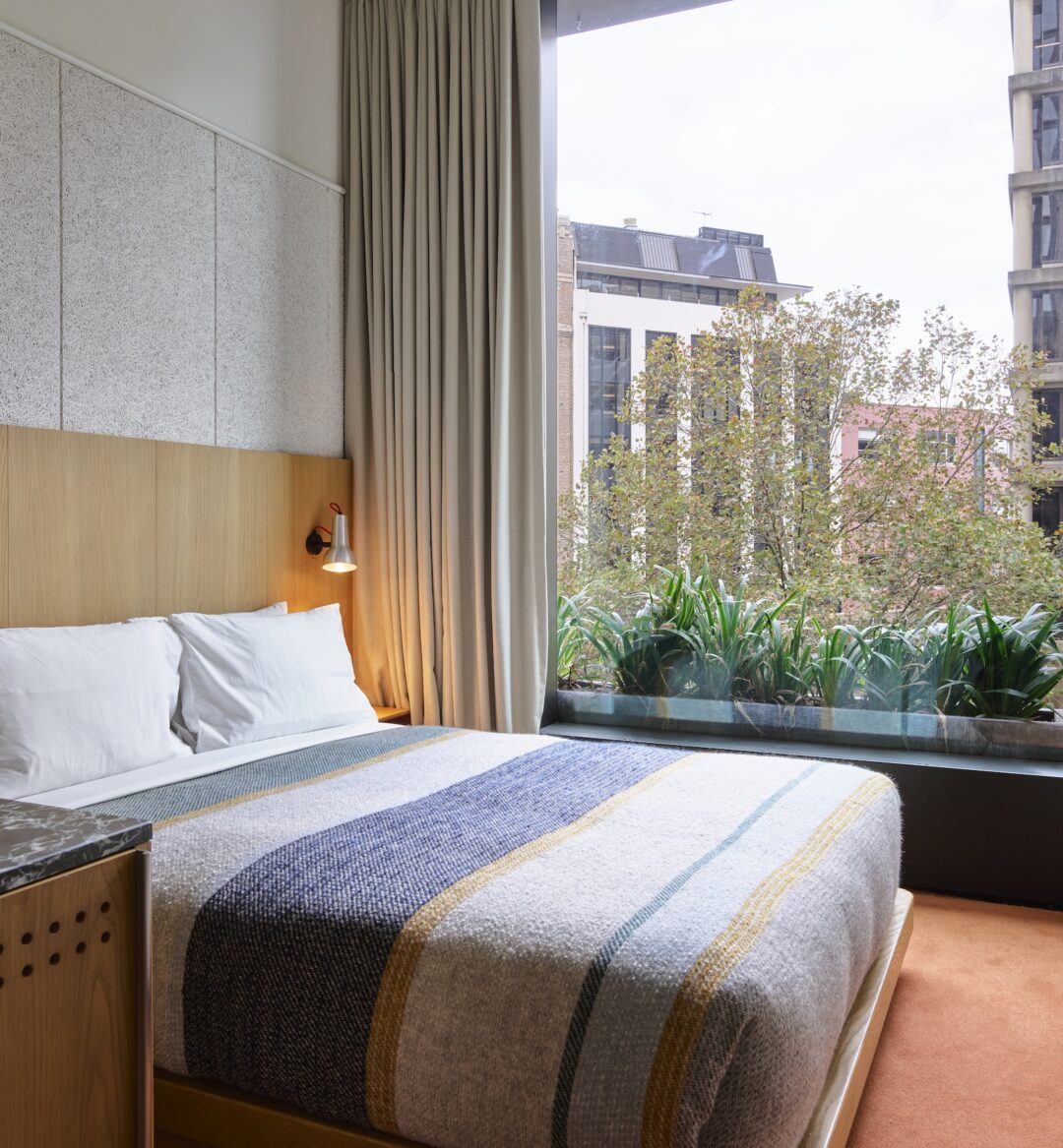 Cosy room for a solo traveller at Ace Hotel Sydney.