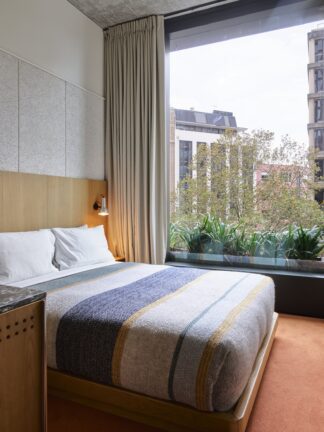 Cosy room for a solo traveller at Ace Hotel Sydney.
