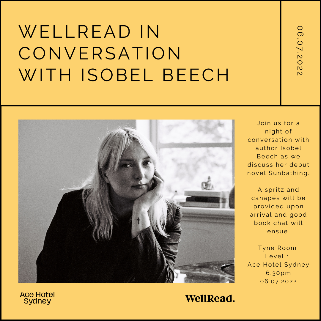 WellRead In Conversation With Isobel Beech promo