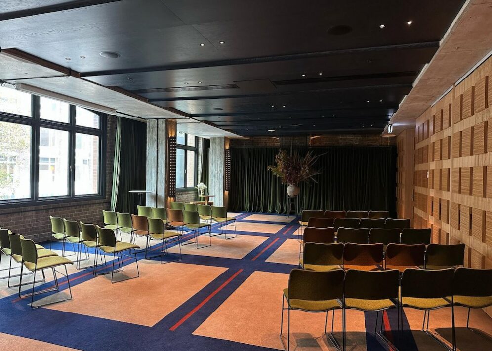 photo of the the room before a ceremony starts.