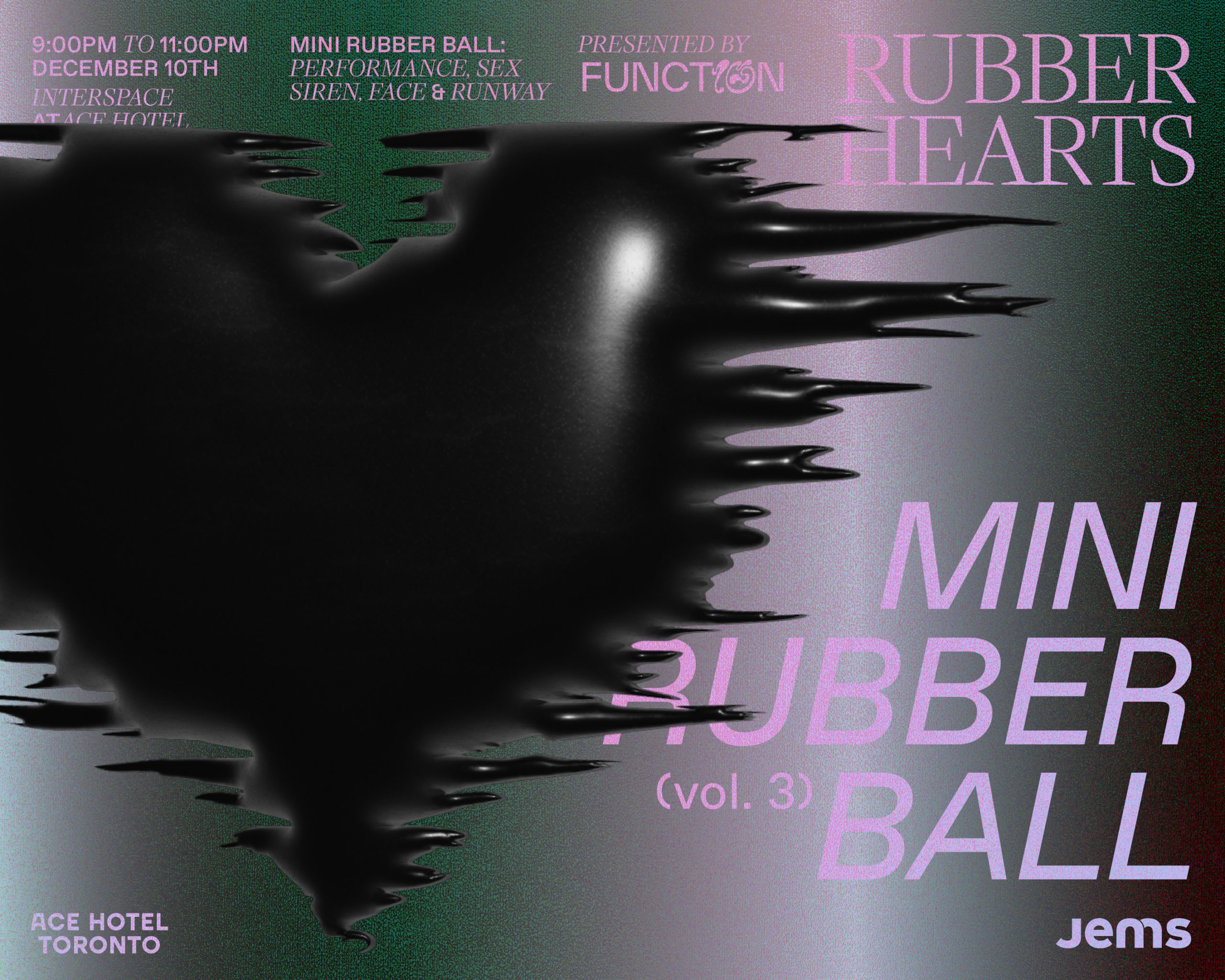 Jems Presents Rubber Hearts- Mini Rubber Ball promo