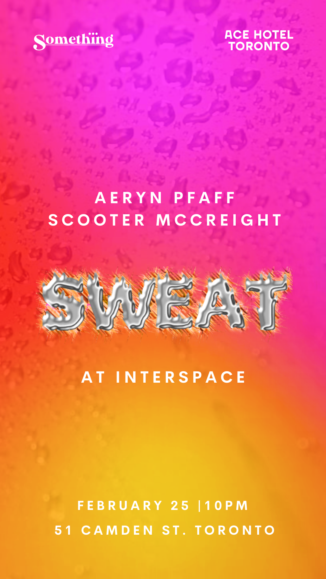 Get Ready to Sweat at Interspace - February 25 at 10PM