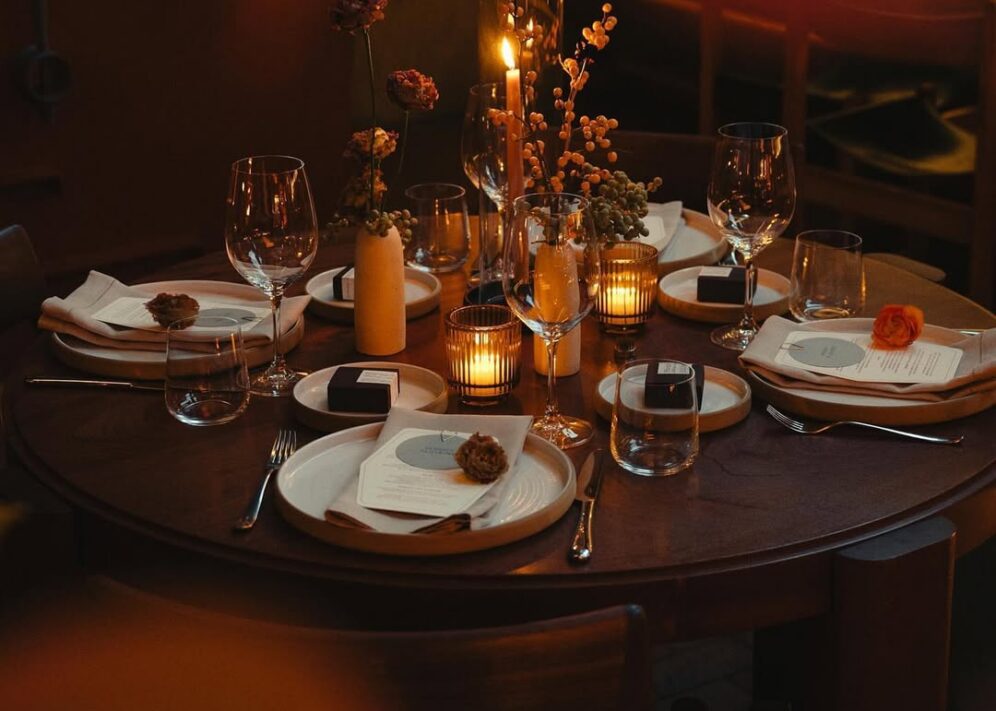 Alder Wedding - table setting