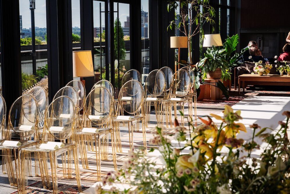 Evangeline - ornate ceremony setup with beautiful flowers