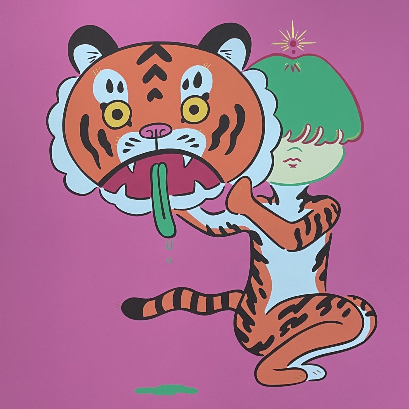 graphic of person in tiger suit