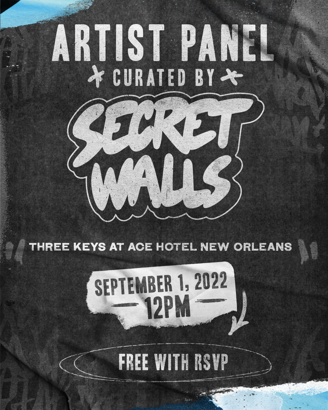 artist panel curated by secret wall poster