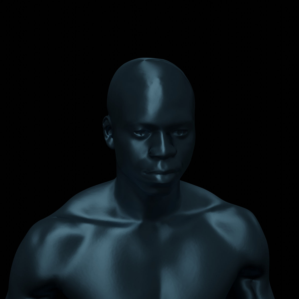 dark image of a person in the dark