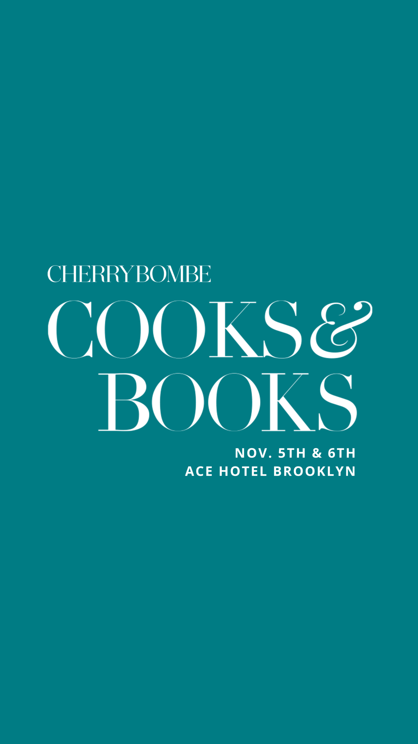 cherry bombe cooks and books poster