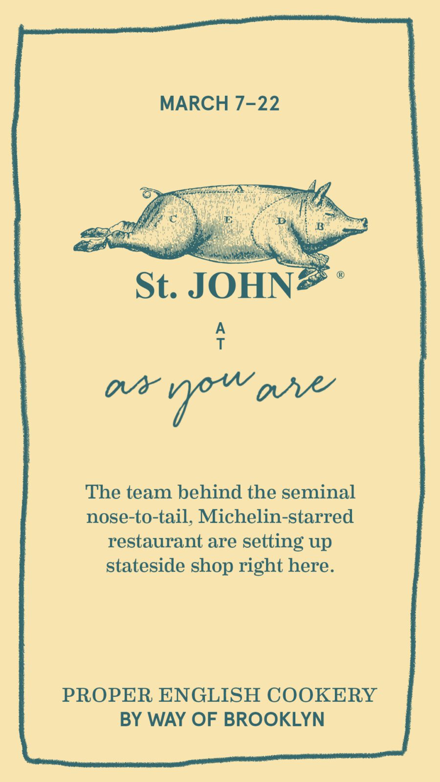 St John at As You Are promo
