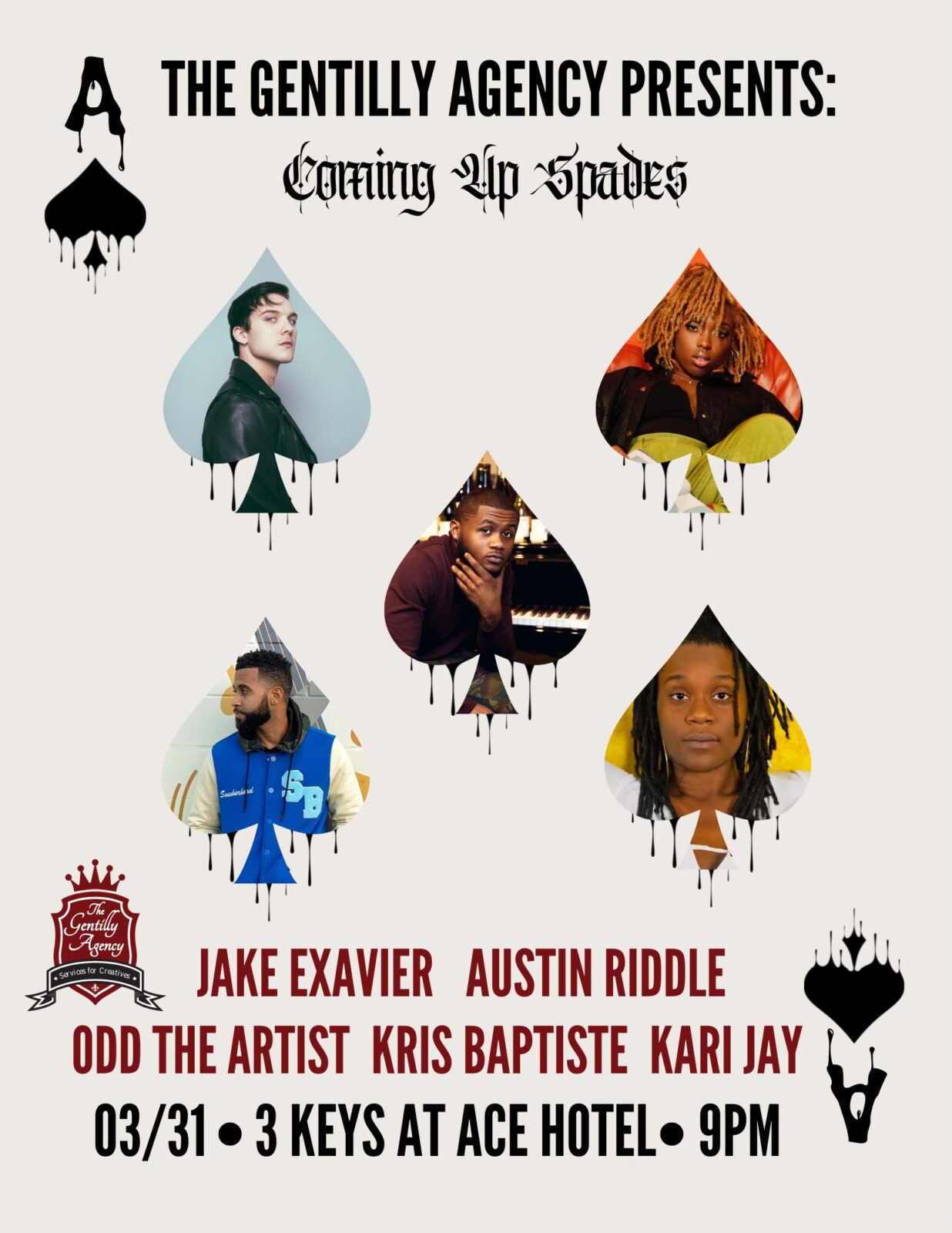 Gentilly Agency Presents - Coming Up Spades - 03/31