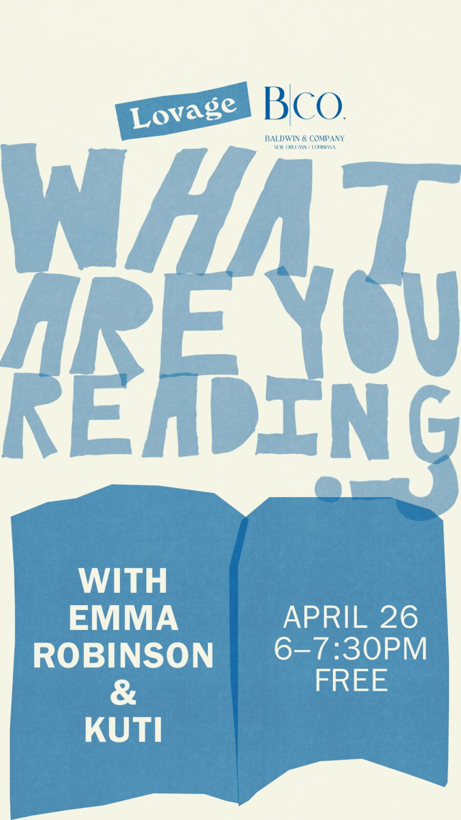 What are you Reading with Emma Robinson and Kuti